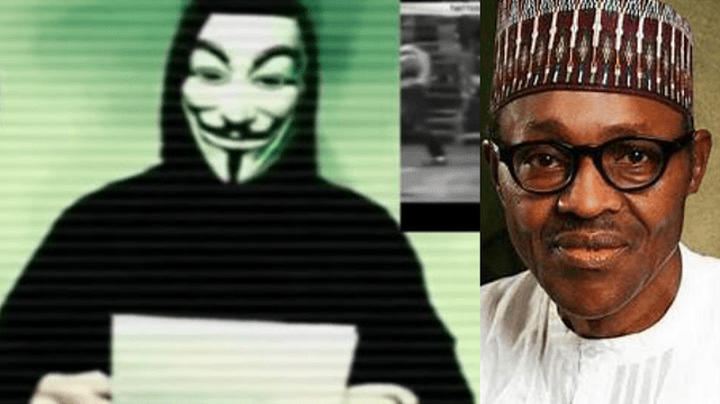 president-buhari-given-a-72-hours-ultimatum-by-the-anonymous-hackers-to-meet-the-demands-of-the-endsars-protesters
