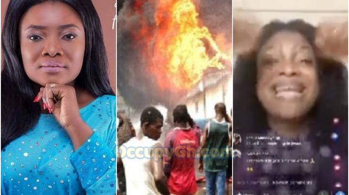 Gospel Musician Ohemaa Mercy Saw The Bogoso Explosion Hours Before The Blast During Her Facebook Live (video)
